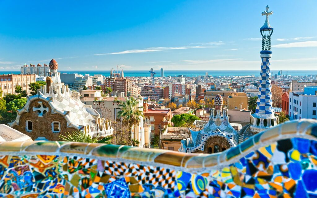 Vue de Barcelone en Espagne